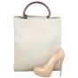 Chanel Canvas Top Handle Tote Shoe
