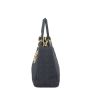 Dior Lady Dior Cannage Quilted Canvas Bag Medium Left
