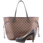 Louis Vuitton Neverfull MM Damier Ebene Shoe