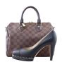Louis Vuitton Speedy 25 Bandouliere Damier Ebene Shoe