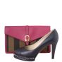 Fendi Pequin Bustina Clutch Shoe