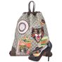 Gucci Courrier Soft GG Supreme Drawstring Backpack Scale