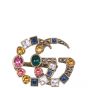 Gucci Crystal Double G Multi-finger Ring Top