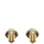Gucci Crystal Lion Head Clip-on Earrings Back