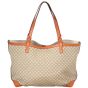 Gucci Diamante Canvas Craft Tote with Pouch Front