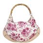 Gucci Flora Canvas Peggy Bamboo Hobo Back