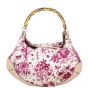 Gucci Flora Canvas Peggy Bamboo Hobo Front