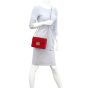 Gucci GG Marmont Matelasse Velvet Chain Wallet Mannequin