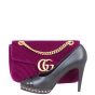 Gucci GG Marmont Velvet Small Shoulder Bag Shoe