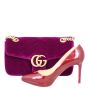 Gucci GG Marmont Velvet Small Shoulder Bag Shoe