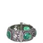 Gucci GG Sterling Silver and Crystal Hinged Bracelet Right Side