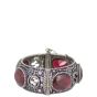 Gucci GG Sterling Silver and Crystal Hinged Bracelet Right Side