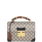 Gucci GG Supreme Padlock Bamboo Handle Small Bag Front