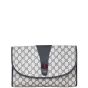 Gucci GG Supreme Vintage Clutch Front