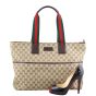 Gucci Sherry Line Large Tote Scale