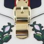 Gucci Sylvie Embroidered Top Handle Mini Bag Hardware