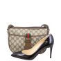 Gucci GG Web Sherry Line Crossbody Scale