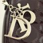 Dior Patent Cannage Lady Dior Clutch Charm