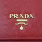Prada Saffiano Wallet on Strap Hardware
