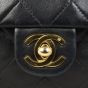 Chanel CC Single Flap Bag | Black Lambskin