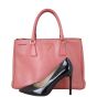Prada Saffiano Lux Galleria Double Zip Tote Medium