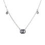 Gucci GG Running 18K White Gold Diamond Necklace