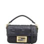 Fendi Baguette Mini Bag Embossed with Embroidered Strap