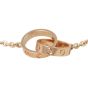 Cartier Interlocking Love 18k Rose Gold Chain Bracelet