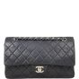 Chanel Classic Double Flap Medium | Black Silver Hardware