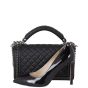 Chanel Boy Paris-Rome Chain Top Handle Old Medium | Black 