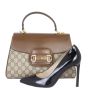 Gucci GG Supreme Horsebit 1955 Medium Top Handle Bag