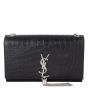 Saint Laurent Kate Tassel Medium Chain Bag Croc-Embossed