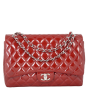 Chanel Classic Double Flap Maxi Patent | Red 