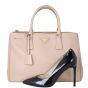  Prada Saffiano Lux Galleria Double Zip Tote Medium