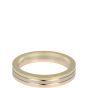 Cartier Vendome Louis Cartier Wedding Ring 18k White, Rose & Yellow Gold