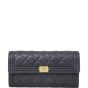 Chanel Boy Long Flap Wallet | Black Lambskin