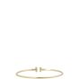 Tiffany & Co T Wire 18k Yellow Gold Narrow Bracelet