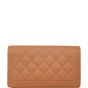 Chanel Boy Long Flap Wallet | Brown