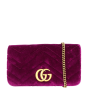 Gucci GG Marmont Velvet Super Mini Shoulder Bag