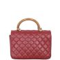 Chanel CC Knock on Wood Top Handle Flap Bag