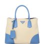 Prada Saffiano Cuir & Canapa Double Bag Medium
