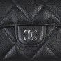 Chanel CC Card Holder on Chain | Black 