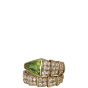Bvlgari Serpenti Peridot 18K Yellow Gold Diamond Ring