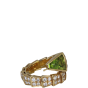 Bvlgari Serpenti Peridot 18K Yellow Gold Diamond Ring
