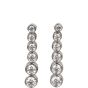 Tiffany & Co Graduated Jazz Drop Platinum Diamond Earrings