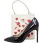 Prada Panier Saffiano Cuir Embellished Small Tote