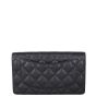 Chanel Classic CC Yen Wallet | Black Caviar 