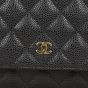 Chanel Classic Wallet on Chain | Black Gold Hardware 