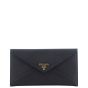 Prada Saffiano Envelope Wallet Front