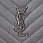 Saint Laurent Matelasse Chevron Monogram Shopping Bag Front Plate